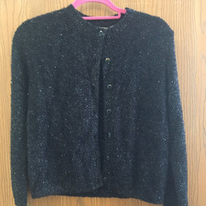 Croft and Barrow Glitter Knit Cardigan